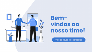 Azul Ilustrativo Personagem Vídeo de Integração de Funcionários